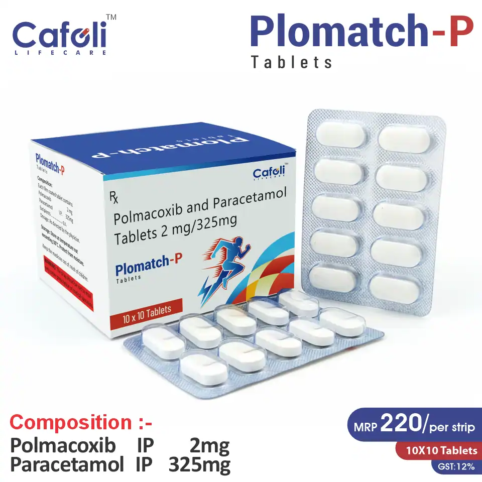 Polmacoxib 2mg + Paracetamol Capsule at Best Price in PCD Medical Pharma for Pain Relief
